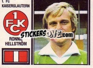 Cromo Ronnie Hellström - German Football Bundesliga 1980-1981 - Panini