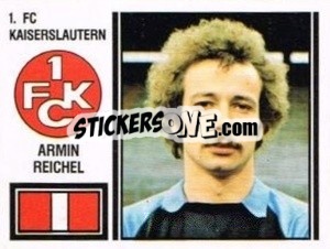 Cromo Armin Reichel - German Football Bundesliga 1980-1981 - Panini