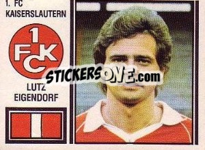 Cromo Lutz Eigendorf - German Football Bundesliga 1980-1981 - Panini
