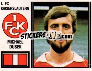 Cromo Michael Dusek - German Football Bundesliga 1980-1981 - Panini