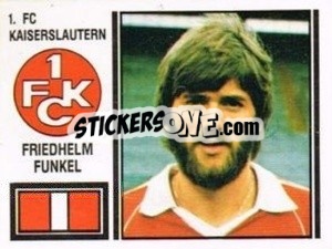 Cromo Friedhelm Funkel - German Football Bundesliga 1980-1981 - Panini