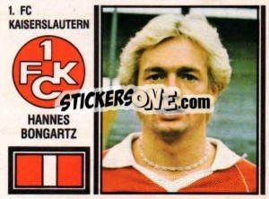 Sticker Hannes Bongartz - German Football Bundesliga 1980-1981 - Panini