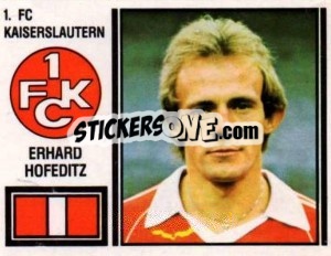 Figurina Erhard Hofeditz - German Football Bundesliga 1980-1981 - Panini