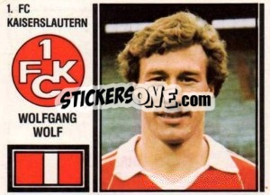 Sticker Wolfgang Wolf - German Football Bundesliga 1980-1981 - Panini