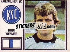 Cromo Rudi Wimmer - German Football Bundesliga 1980-1981 - Panini