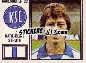 Cromo Karl-Heinz Struth - German Football Bundesliga 1980-1981 - Panini