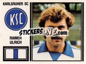 Cromo Rainer Ulrich - German Football Bundesliga 1980-1981 - Panini