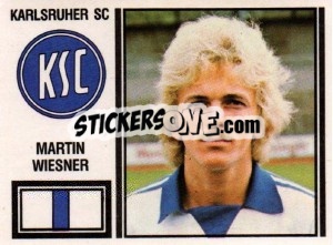 Cromo Martin Wiesner - German Football Bundesliga 1980-1981 - Panini