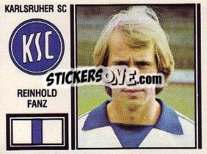 Cromo Reinhold Fanz - German Football Bundesliga 1980-1981 - Panini