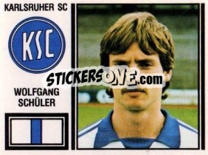 Cromo Wolfgang Schüler - German Football Bundesliga 1980-1981 - Panini