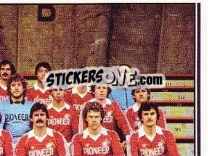 Sticker Mannschaft - German Football Bundesliga 1980-1981 - Panini