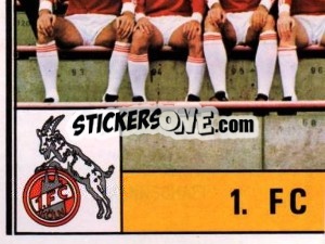 Sticker Mannschaft - German Football Bundesliga 1980-1981 - Panini