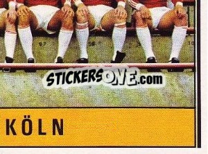 Sticker Mannschaft - German Football Bundesliga 1980-1981 - Panini