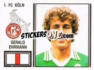 Sticker Gerald Ehrmann - German Football Bundesliga 1980-1981 - Panini