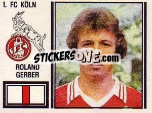 Sticker Roland Gerber - German Football Bundesliga 1980-1981 - Panini