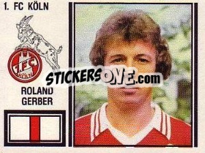 Sticker Roland Gerber - German Football Bundesliga 1980-1981 n. 219 - Panini