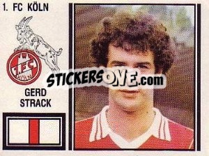 Sticker Gerd Strack - German Football Bundesliga 1980-1981 - Panini