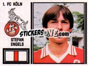 Sticker Stefan Engels - German Football Bundesliga 1980-1981 - Panini