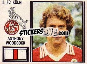 Cromo Anthony Woodcock - German Football Bundesliga 1980-1981 - Panini