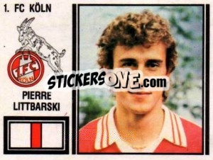 Sticker Pierre Littbarski - German Football Bundesliga 1980-1981 - Panini