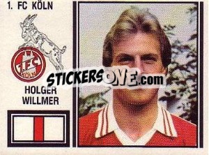 Sticker Holger Willmer - German Football Bundesliga 1980-1981 - Panini