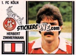 Sticker Herbert Zimmermann - German Football Bundesliga 1980-1981 n. 230 - Panini
