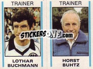 Figurina Lothar Buchmann / Horst Bohtz - German Football Bundesliga 1980-1981 - Panini