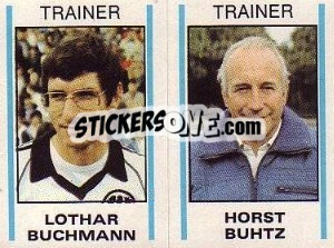 Sticker Lothar Buchmann / Horst Bohtz - German Football Bundesliga 1980-1981 n. 233 - Panini