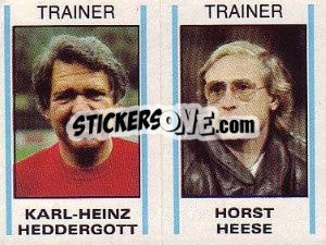 Sticker Karl-Heinz Heddergott / Horst Heese - German Football Bundesliga 1980-1981 - Panini