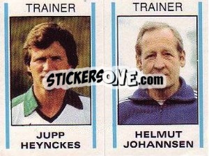 Cromo Jupp Heynckes / Helmut Johannsen - German Football Bundesliga 1980-1981 - Panini
