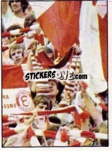 Cromo Fortuna Düsseldorf Fans - German Football Bundesliga 1980-1981 - Panini