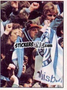 Cromo MSV Duisburg Fans - German Football Bundesliga 1980-1981 - Panini