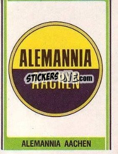 Cromo Alemannia Aachen Wappen - German Football Bundesliga 1980-1981 - Panini