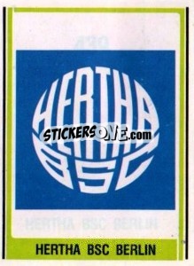 Sticker Hertha BSC Berlin Wappen - German Football Bundesliga 1980-1981 n. 439 - Panini