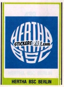 Figurina Hertha BSC Berlin Wappen - German Football Bundesliga 1980-1981 - Panini