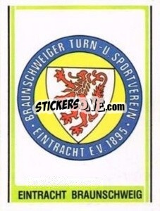 Cromo Eintracht Braunschweig Wappen - German Football Bundesliga 1980-1981 - Panini