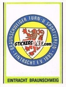 Figurina Eintracht Braunschweig Wappen - German Football Bundesliga 1980-1981 - Panini