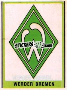 Sticker Werder Bremen Wappen - German Football Bundesliga 1980-1981 - Panini