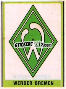 Sticker Werder Bremen Wappen - German Football Bundesliga 1980-1981 n. 443 - Panini