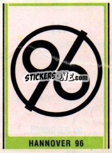 Cromo Hannover 96 Wappen - German Football Bundesliga 1980-1981 - Panini