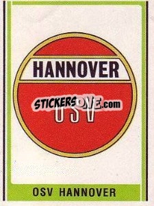 Cromo OSV Hannover Wappen - German Football Bundesliga 1980-1981 - Panini