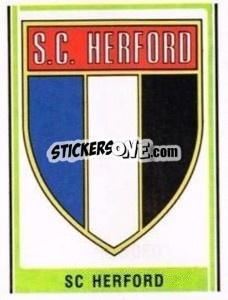 Sticker SC Herford Wappen - German Football Bundesliga 1980-1981 - Panini