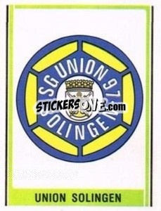 Sticker Union Solingen Wappen - German Football Bundesliga 1980-1981 - Panini