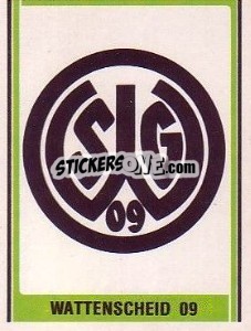 Sticker Wattenscheid 09 Wappen - German Football Bundesliga 1980-1981 - Panini