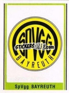 Sticker SpVgg Bayreuth Wappen - German Football Bundesliga 1980-1981 - Panini
