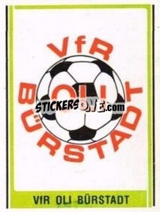Cromo VfR OLI Bürgstadt Wappen - German Football Bundesliga 1980-1981 - Panini