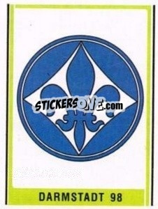 Sticker Darmstadt 98 Wappen - German Football Bundesliga 1980-1981 - Panini