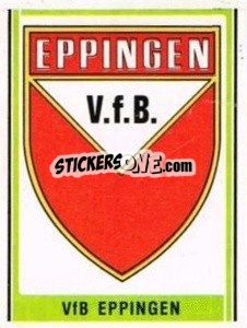 Sticker VfB Eppingen Wappen - German Football Bundesliga 1980-1981 - Panini