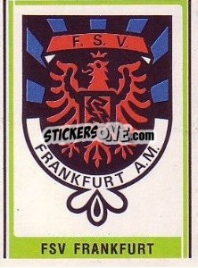 Sticker FSV Frankfurt Wappen - German Football Bundesliga 1980-1981 - Panini