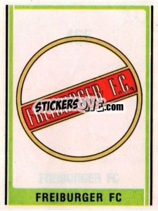 Sticker Freiburger FC Wappen - German Football Bundesliga 1980-1981 - Panini
